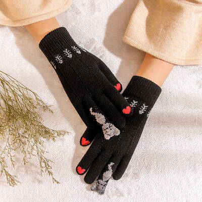 Warm Winter Knitted Full Finger Gloves Mittens Women Cute Cartoon Cats Touchable Screen Gloves
Warm Winter Knitted Full Finger Gloves Mittens Women Cute Cartoon Cats Touchable Screen Gloves