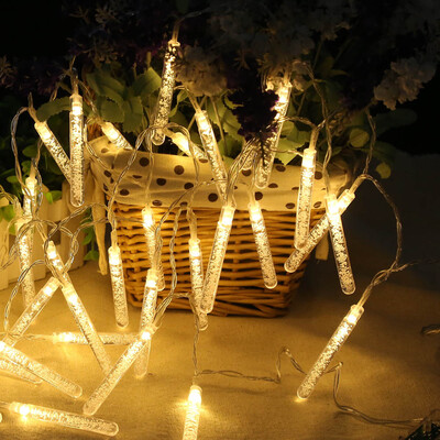 Gobestart Window Curtain Lights String Lamp House Party Decor Striking With 20 LED Beads