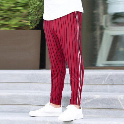 Gobestart Fashion Men Casual Stripe Print Drawstring Elastic Waist Long Pants Trousers
Gobestart Fashion Men Casual Stripe Print Drawstring Elastic Waist Long Pants Trousers
