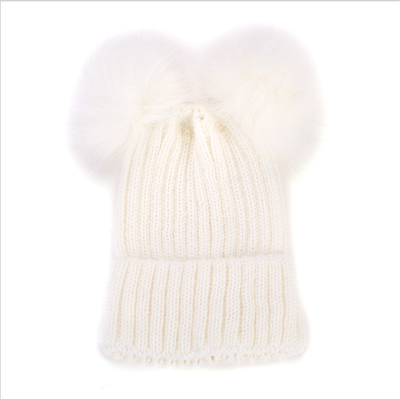 Child Baby Boys Girls Beanie Hat Winter Warm Double Fur Pom Bobble Knit 4 Colors
Child Baby Boys Girls Beanie Hat Winter Warm Double Fur Pom Bobble Knit 4 Colors