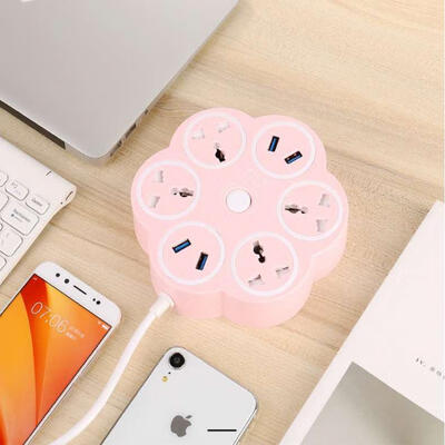 BH-PC003 Flower Shape 4-Hole Power Strip Extension Socket Plug With 4 USB Ports For Home Office UseUK Plug
BH-PC003 Flower Shape 4-Hole Power Strip Extension Socket Plug With 4 USB Ports For Home Office UseUK Plug