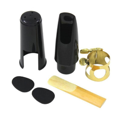 Saxophone Mouthpiece Set with Cap Metal Buckle Reed Sax Musical Instrument Accessories
Saxophone Mouthpiece Set with Cap Metal Buckle Reed Sax Musical Instrument Accessories
