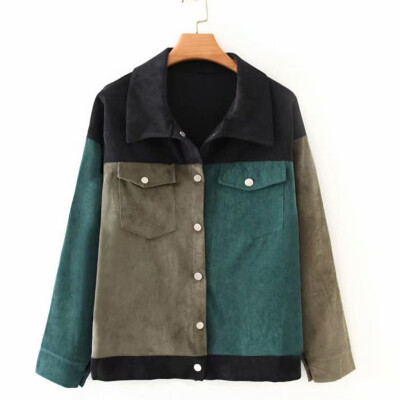 Toponeto Fashion Women Long Sleeve Button Corduroy Patchwork Casual Coat Jacket Outwear
Toponeto Fashion Women Long Sleeve Button Corduroy Patchwork Casual Coat Jacket Outwear