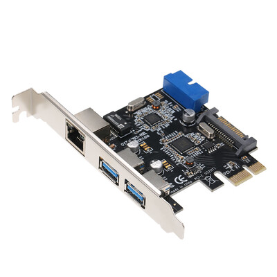 PCI-E to USB30 Expansion Card 2 USB30 Ports 4Pin Power Supply&Gigabit High Speed Network Support PCI-E 1x PCI-E 4x PCI-E
PCI-E to USB30 Expansion Card 2 USB30 Ports 4Pin Power Supply&Gigabit High Speed Network Support PCI-E 1x PCI-E 4x PCI-E