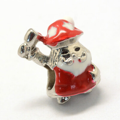Christmas Alloy Enamel European Beads Santa Claus Large Hole Beads Platinum Red 17x135x12mm Hole 5mm
Christmas Alloy Enamel European Beads Santa Claus Large Hole Beads Platinum Red 17x135x12mm Hole 5mm