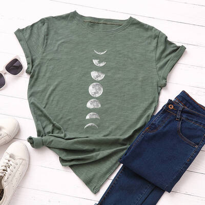 Plus Size Moon Planet Print T Shirt Women Shirts Cotton O Neck Short Sleeve Summer T-Shirt Tops
Plus Size Moon Planet Print T Shirt Women Shirts Cotton O Neck Short Sleeve Summer T-Shirt Tops