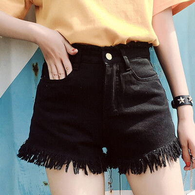 European And American BF Cowboy Female Blue High Waist Denim Shorts Women Summer Style Edge grinding Worn Loose Jeans Shorts
European And American BF Cowboy Female Blue High Waist Denim Shorts Women Summer Style Edge grinding Worn Loose Jeans Shorts