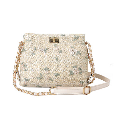 Women Floral Straw Square Bag Small Chain Messenger Bag Summer Beach Crossbody Bags Girl Flap Handbag T30
Women Floral Straw Square Bag Small Chain Messenger Bag Summer Beach Crossbody Bags Girl Flap Handbag T30