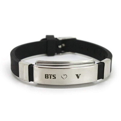 Kpop BTS Equal Heel Stainless Steel Silicone Bracelet Wrist Belt Hand Chain Sport Couple Bracelet Hot Gift for Fans
Kpop BTS Equal Heel Stainless Steel Silicone Bracelet Wrist Belt Hand Chain Sport Couple Bracelet Hot Gift for Fans