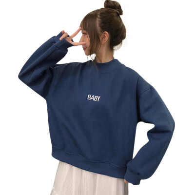 Women Autumn Winter Letter Print Slim Plus Velvet Long Sleeved Round Collar Slim Casual Sweater
Women Autumn Winter Letter Print Slim Plus Velvet Long Sleeved Round Collar Slim Casual Sweater