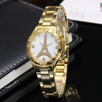 New sloggi alloy steel with two-color Eiffel Tower watch Double-scale ladies quartz watch
New sloggi alloy steel with two-color Eiffel Tower watch Double-scale ladies quartz watch