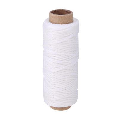 50mRoll 150D Handmade Flat Sew Wax Line DIY Leather Sewing Fiber Thread