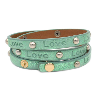 Fashion Women Multi-layer Chain Stud Rivet Leather Bangle Bracelet Embossed LOVE Leather Rivet Bracelet
Fashion Women Multi-layer Chain Stud Rivet Leather Bangle Bracelet Embossed LOVE Leather Rivet Bracelet