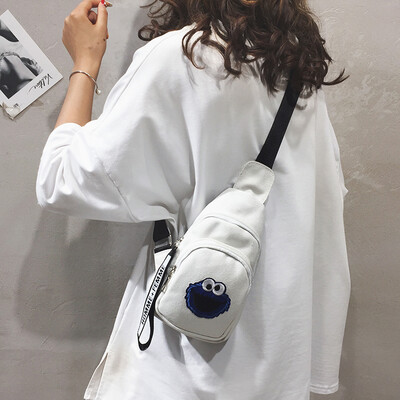 Canvas small bag female new 2019 Korean version of the wild Harajuku student chest bag cartoon cute girl Sesame Street Pack
Canvas small bag female new 2019 Korean version of the wild Harajuku student chest bag cartoon cute girl Sesame Street Pack