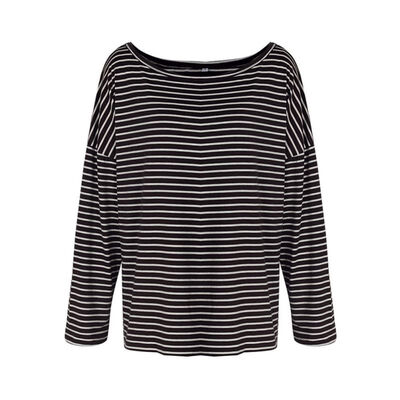 Sexy Women Autumn Tops Striped Off Shoulder Concise Stylish T-Shirt Long Sleeve Loose Round Collar T-shirts
Sexy Women Autumn Tops Striped Off Shoulder Concise Stylish T-Shirt Long Sleeve Loose Round Collar T-shirts