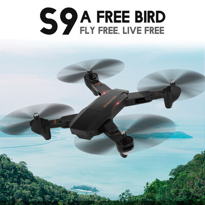 S9 RC Drone with Camera 720P Wifi FPV for Beginner Training Christmas Gift Altitude Hold Foldable RC Quadcopter
S9 RC Drone with Camera 720P Wifi FPV for Beginner Training Christmas Gift Altitude Hold Foldable RC Quadcopter