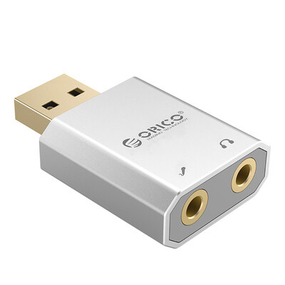 ORICO SK02-SV Audio Card USB Sound Card Adapter Audio Stereo Adapter Cable for Laptop PC
ORICO SK02-SV Audio Card USB Sound Card Adapter Audio Stereo Adapter Cable for Laptop PC