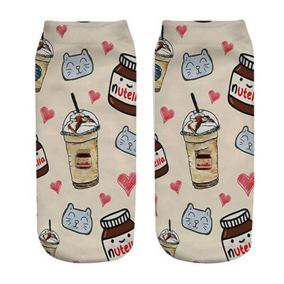 1Pair Food Cartoon 3D Printing Socks Women Fashion Summer Cotton Low Cut Ankle Short Socks Female Fresh Style
1Pair Food Cartoon 3D Printing Socks Women Fashion Summer Cotton Low Cut Ankle Short Socks Female Fresh Style