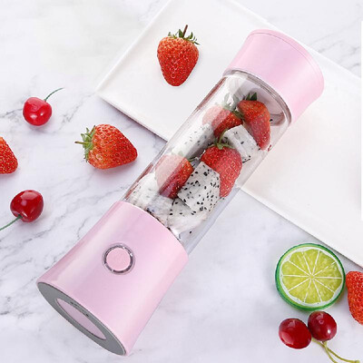 Personal Size Blender Portable Blender USB Rechargeable Juicer Cup Single Serving Blender Fruit Mixing Machine 480ML BPA Free