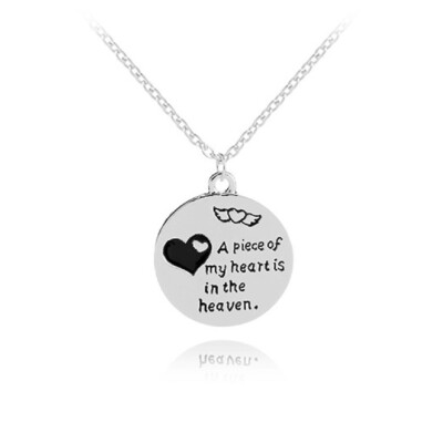 1Pc Personalized Letter Initial A Piece Of My Heart Is In Heaven Necklace Gift Jewelry
1Pc Personalized Letter Initial A Piece Of My Heart Is In Heaven Necklace Gift Jewelry