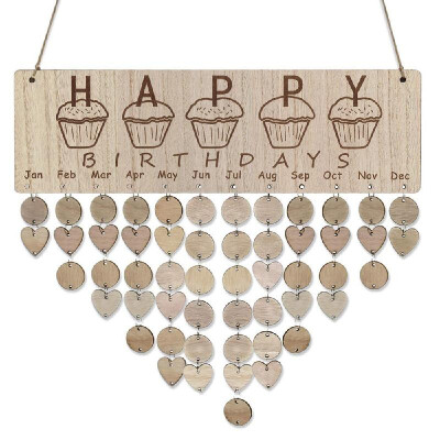 Wooden Calendar Board Sign Family Celebration&Birthday Reminder DIY Wood Craft for Home Decoration
Wooden Calendar Board Sign Family Celebration&Birthday Reminder DIY Wood Craft for Home Decoration