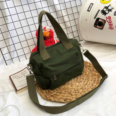 Tailored Womens solid color portable canvas bag simple shoulder Bag Casual Messenger bag
Tailored Womens solid color portable canvas bag simple shoulder Bag Casual Messenger bag