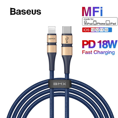 BMX MFi certified Type-C to Lightning 18W PD quick charging cable for iPhone 11AirpodsiPad with data transmission
BMX MFi certified Type-C to Lightning 18W PD quick charging cable for iPhone 11AirpodsiPad with data transmission