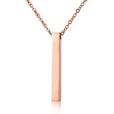 Gold Silver Custom Personalized Vertical Blank Bar Necklace Engraved Name Date Chain Necklace For Women Men Birthday Gift
Gold Silver Custom Personalized Vertical Blank Bar Necklace Engraved Name Date Chain Necklace For Women Men Birthday Gift