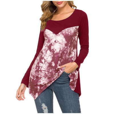 Tailored Women Fashion Round Collar Long-sleeved Printing Loose T-shirt Top Blouse
Tailored Women Fashion Round Collar Long-sleeved Printing Loose T-shirt Top Blouse