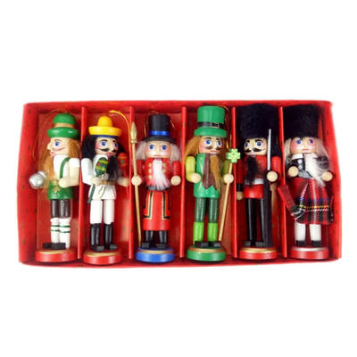 6 pcs Nutcracker De Madeira Boneca Soldado Estatuetas Em Miniatura Artesanato Boneco de Natal de Ano Novo Enfeites de Decoração
6 pcs Nutcracker De Madeira Boneca Soldado Estatuetas Em Miniatura Artesanato Boneco de Natal de Ano Novo Enfeites de Decoração