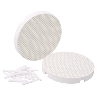 2pcs Dental Lab Honeycomb Firing Trays with 20pcs Metal Zirconia Ceramic Pins Pan Rack Circle Plate for Sintering
2pcs Dental Lab Honeycomb Firing Trays with 20pcs Metal Zirconia Ceramic Pins Pan Rack Circle Plate for Sintering