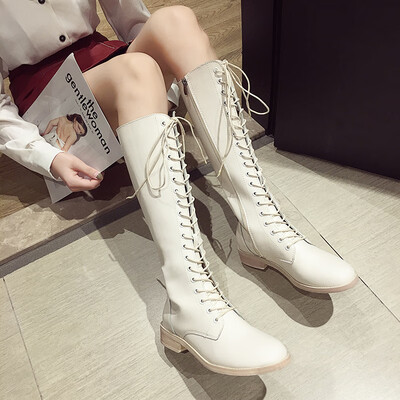 Redwood boots ladies knee-crossing autumn British wind tie Martin boots thick heel side zipper Knight boots
Redwood boots ladies knee-crossing autumn British wind tie Martin boots thick heel side zipper Knight boots