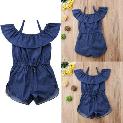 Hot Toddler Baby Kids Girls Denim Blue Strap Romper Jumpsuit Playsuit Clothes Summer
Hot Toddler Baby Kids Girls Denim Blue Strap Romper Jumpsuit Playsuit Clothes Summer