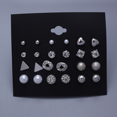 12 PairsSet Simulated Pearl Stud Earrings Set 2019 New White Beige Color Round Ball Statement Earrings for Women Gift Brincos
12 PairsSet Simulated Pearl Stud Earrings Set 2019 New White Beige Color Round Ball Statement Earrings for Women Gift Brincos