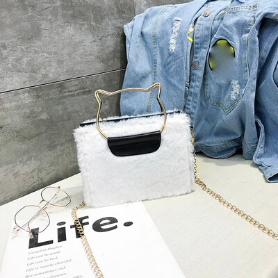 Tailored Female Bag Cat Hairy Shoulder Bag Student Messenger Bag Fashion Wild Lady Bag
Tailored Female Bag Cat Hairy Shoulder Bag Student Messenger Bag Fashion Wild Lady Bag