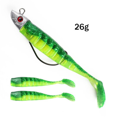 Soft Jig Fish Lead Head Fishing Lure 100mm154g 120mm26g Jigging Soft Bait Fishing Tackle For Ice Fishing Saltwater Fresh 
Soft Jig Fish Lead Head Fishing Lure 100mm154g 120mm26g Jigging Soft Bait Fishing Tackle For Ice Fishing Saltwater Fresh
