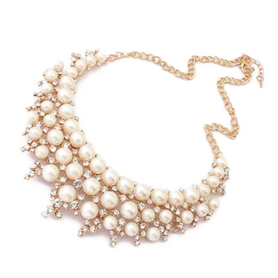 Pearl Necklace Clavicle New European Diamond Necklace Jewelry Alloy Pearl Necklace Hot Sale
Pearl Necklace Clavicle New European Diamond Necklace Jewelry Alloy Pearl Necklace Hot Sale