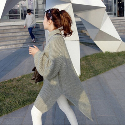 2018 dongdaemong South Koreas new autumn winter Korean version of the long loose head of languid knitted sweater dress female
2018 dongdaemong South Koreas new autumn winter Korean version of the long loose head of languid knitted sweater dress female
