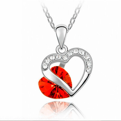 HHYDE 9 Colors Fashion Crystal Pendant Necklaces CZ Heart Chains Necklaces Women Jewelry Coeur Necklaces
HHYDE 9 Colors Fashion Crystal Pendant Necklaces CZ Heart Chains Necklaces Women Jewelry Coeur Necklaces