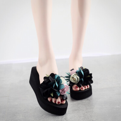 Rose Fashion Women Slip-on Open Toe Wedges Heels Causal Flower Slipper Slides Shoes
Rose Fashion Women Slip-on Open Toe Wedges Heels Causal Flower Slipper Slides Shoes