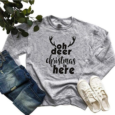 Gobestart Women Christmas Letter Printed Long Sleeve Pullover Sweatshirt Tops Blouse
Gobestart Women Christmas Letter Printed Long Sleeve Pullover Sweatshirt Tops Blouse