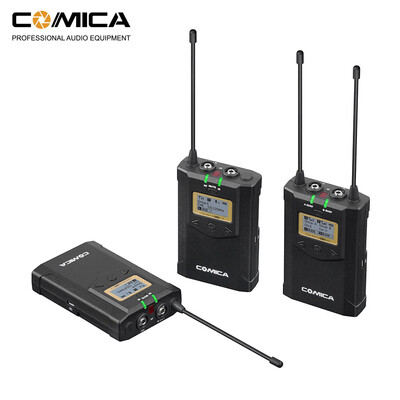 CoMica CVM-WM100 PLUS UHF 48-Channel Wireless Dual Lavalier Microphone System Dual Transmitter & One Receiver with Real-time Mon
CoMica CVM-WM100 PLUS UHF 48-Channel Wireless Dual Lavalier Microphone System Dual Transmitter & One Receiver with Real-time Mon