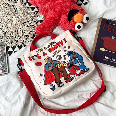 Sesame Street Messenger Bag Female 2019 New Wave Korean Casual Casual Shoulder Bag Cartoon Canvas Bag Student Bag
Sesame Street Messenger Bag Female 2019 New Wave Korean Casual Casual Shoulder Bag Cartoon Canvas Bag Student Bag