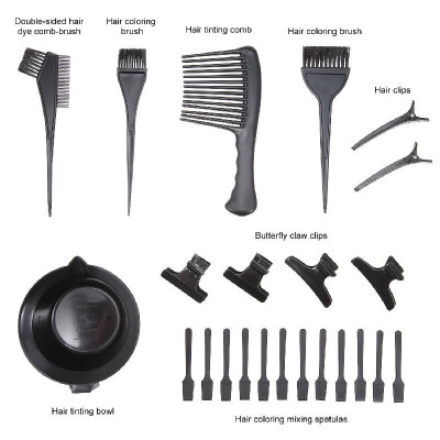 23Pcs Hair Dye Coloring DIY Salon Tool Kit Hair Tinting Bowl Dye Brush Comb Hair Clips Mixing Spatulas Hair Color Dye Tint Tool Se
23Pcs Hair Dye Coloring DIY Salon Tool Kit Hair Tinting Bowl Dye Brush Comb Hair Clips Mixing Spatulas Hair Color Dye Tint Tool Se