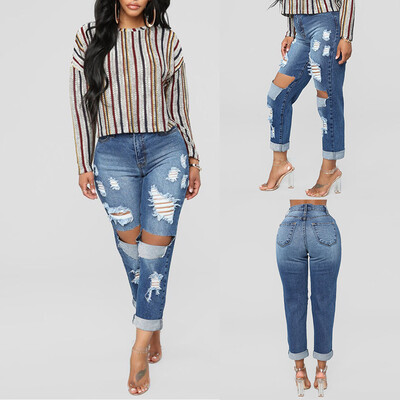 〖Follure〗Women Plus Size Pockets Long Jeans Denim Ripped Hole Pants Daily Trousers
〖Follure〗Women Plus Size Pockets Long Jeans Denim Ripped Hole Pants Daily Trousers
