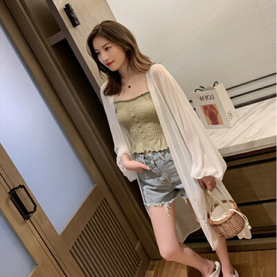 Casual Loose Women Shirts Long Sleeve Open Front Chiffon solid color Sun Protection Long Tops Summer Beach Cardigan
Casual Loose Women Shirts Long Sleeve Open Front Chiffon solid color Sun Protection Long Tops Summer Beach Cardigan