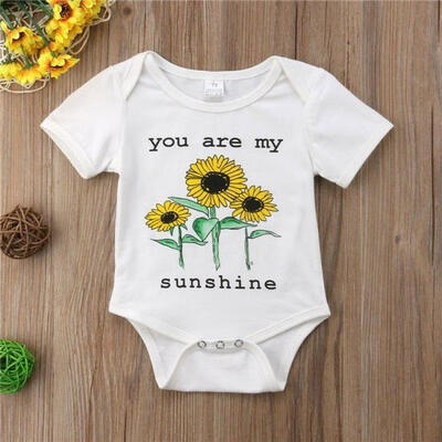 Newborn Infant Baby Boy Girl Romper Jumpsuit Bodysuit You Are My Sunshine Sunflower Clothes Outfits
Newborn Infant Baby Boy Girl Romper Jumpsuit Bodysuit You Are My Sunshine Sunflower Clothes Outfits