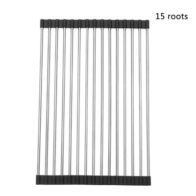 Roll-Up Over the Sink Multipurpose Stainless Steel Dish Fruit&Vegetable Drying Rack Folding Kitchen Shelf Sink Drain Rack
Roll-Up Over the Sink Multipurpose Stainless Steel Dish Fruit&Vegetable Drying Rack Folding Kitchen Shelf Sink Drain Rack