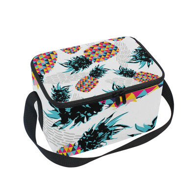 ALAZA Lunch Box Insulated Lunch Bag Large Cooler Pattern With Color Retro Pineapple Tote Bag
ALAZA Lunch Box Insulated Lunch Bag Large Cooler Pattern With Color Retro Pineapple Tote Bag