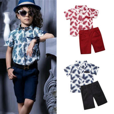 AUKid Baby Boy Formal Suit Feather Print ShirtShorts Pants Party Outfit Clothes
AUKid Baby Boy Formal Suit Feather Print ShirtShorts Pants Party Outfit Clothes